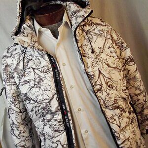 RLX Sport Ralph Lauren Mens Down Hybrigruge Ski Parka Jacket Recco Small